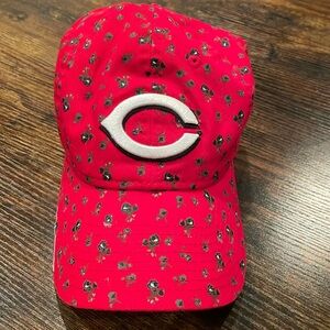 Cincinatti Reds Women’s Floral Baseball Cap Red